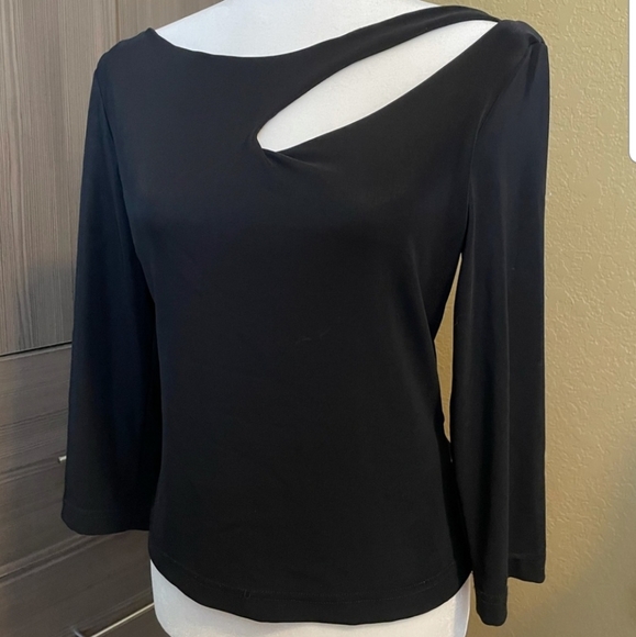 Tops - Gorgeous LINDA SEGAL Cut Out Dress Blouse-L